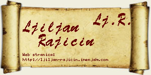 Ljiljan Rajičin vizit kartica